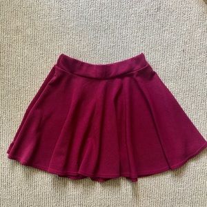 Cranberry Skater Mini Skirt